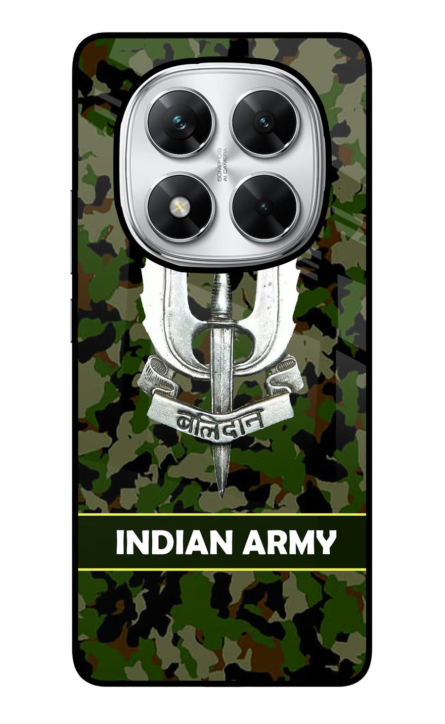 Balidan Indian Logo Poco X7 5G Back Cover, Glass case