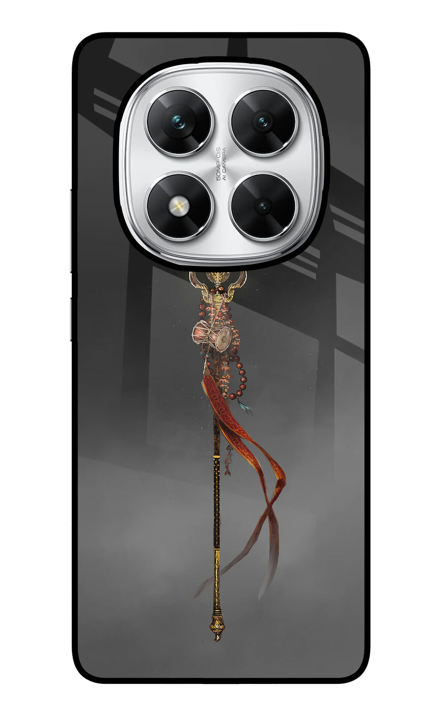 Shiv Trishul Poco X7 5G Back Cover, Glass case