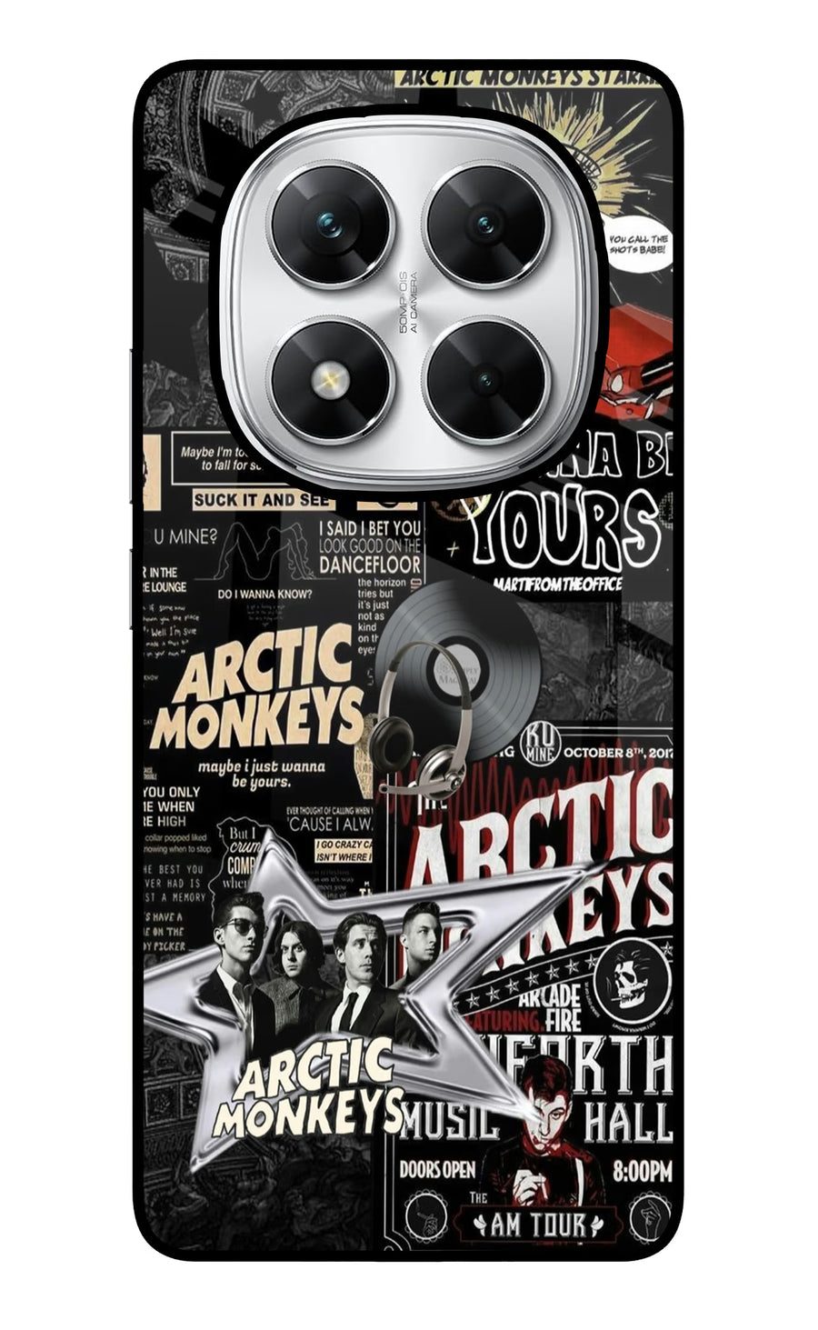 Arctic Monkeys Poco X7 5G Back Cover, Glass case