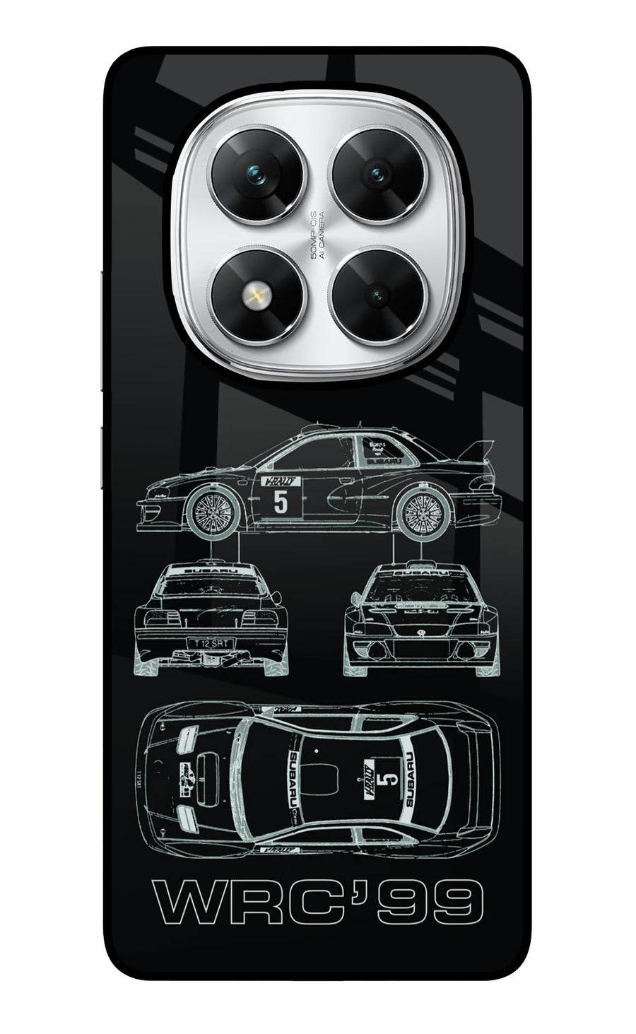 WRC'99 Poco X7 5G Back Cover, Glass case