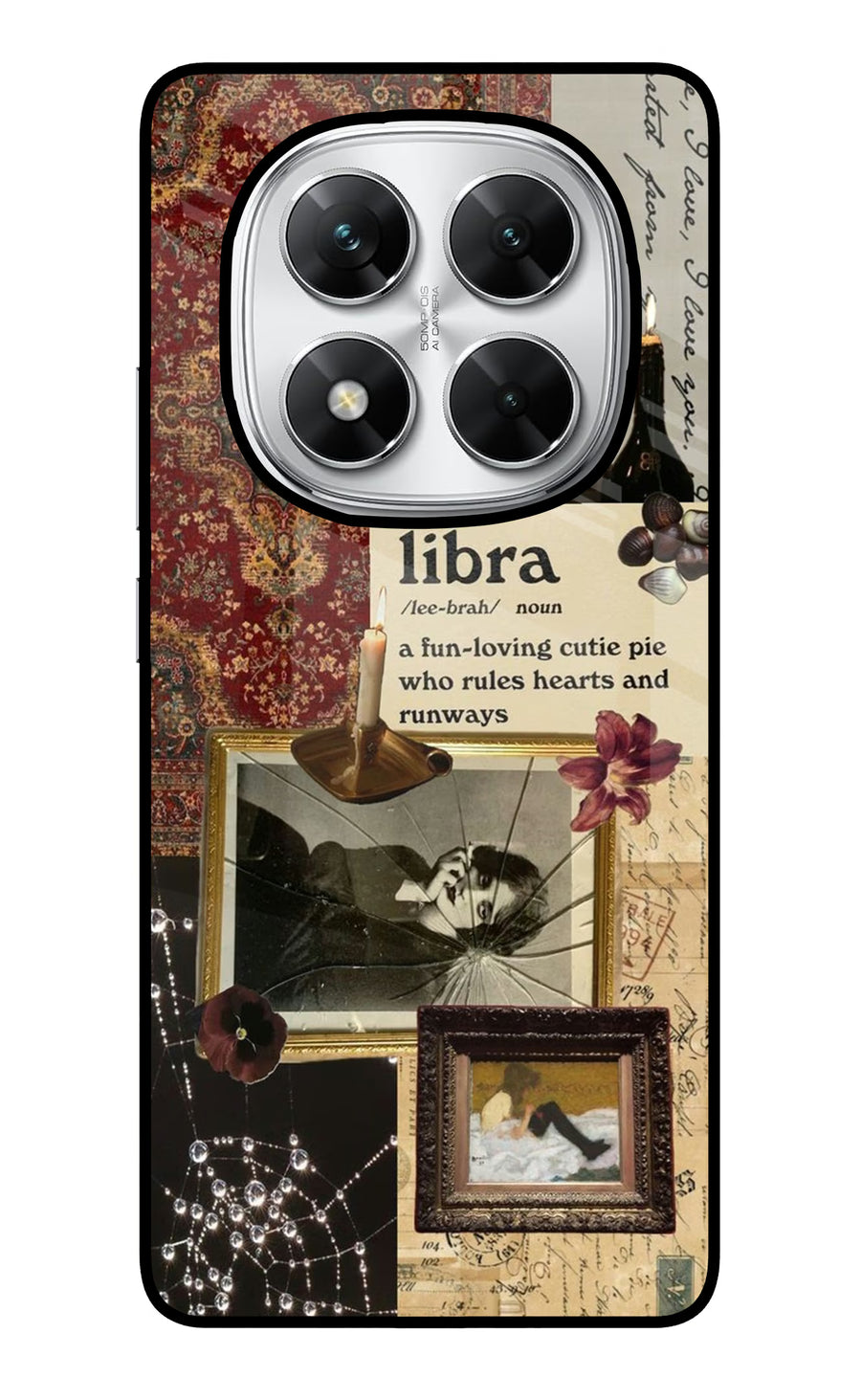 Libra Zodiac Poco X7 5G Back Cover, Glass case