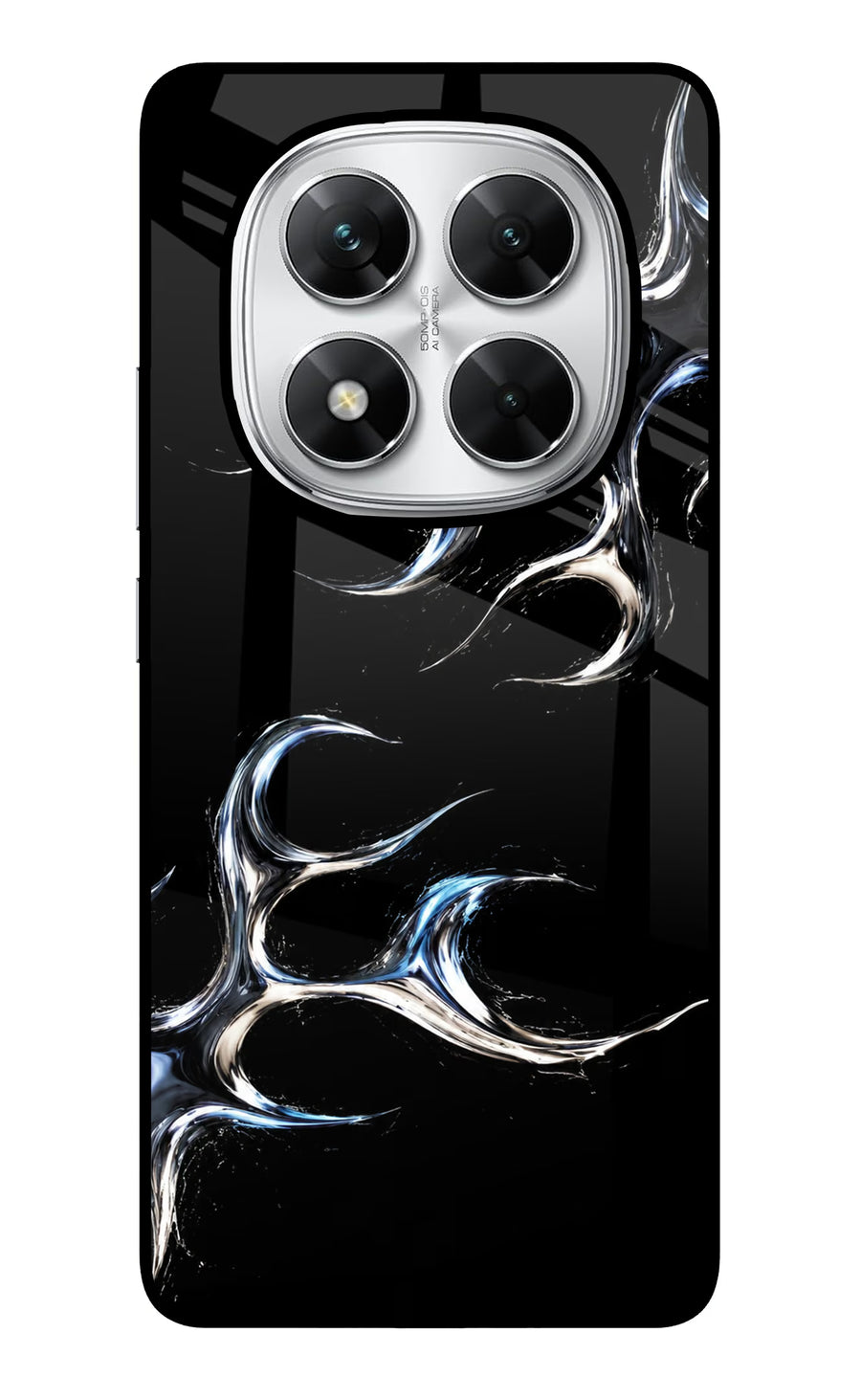 Chrome Tribal Poco X7 5G Back Cover, Glass case