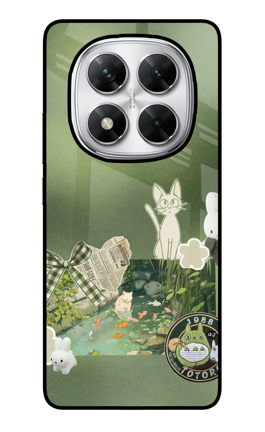 Aesthetic anime Poco X7 5G Back Cover, Glass case