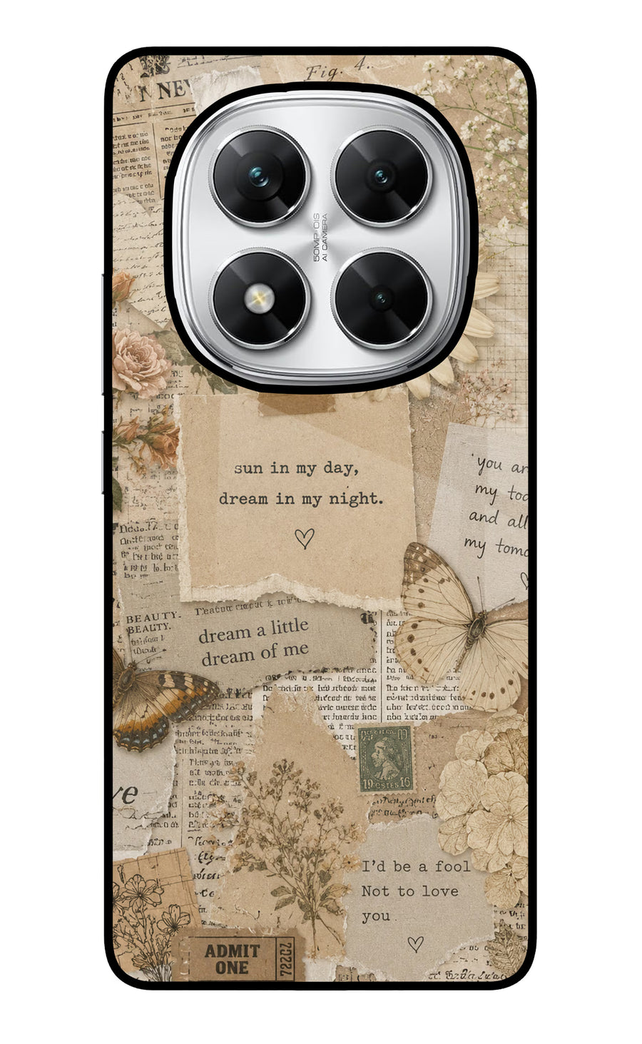 Vintage case Poco X7 5G Back Cover, Glass case