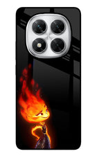 Ember Flame Poco X7 5G Glass Case Back Cover by Casekaro