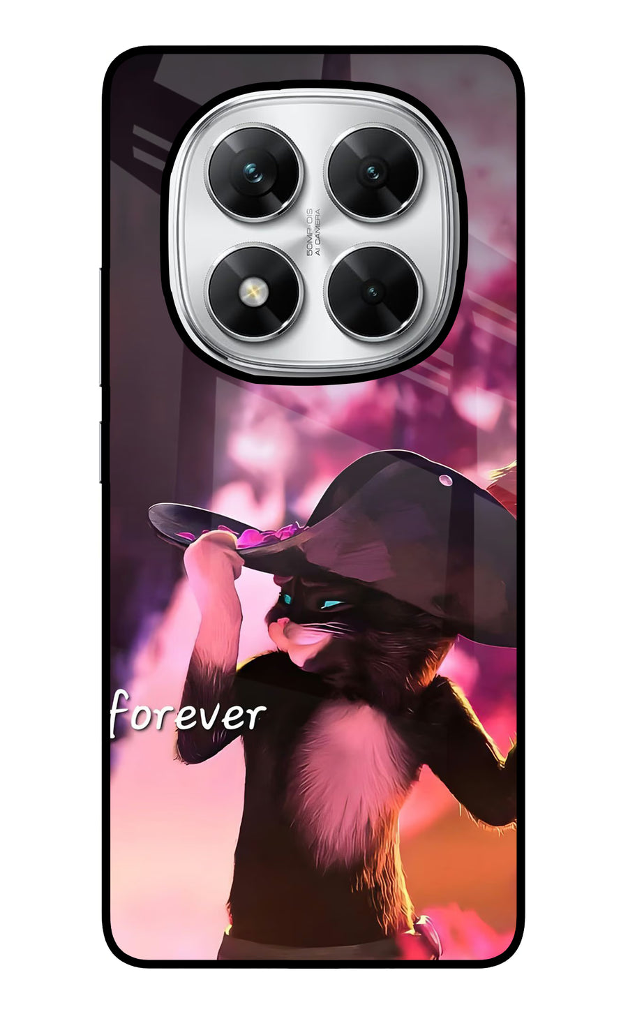 Forever Cat Poco X7 5G Back Cover, Glass case