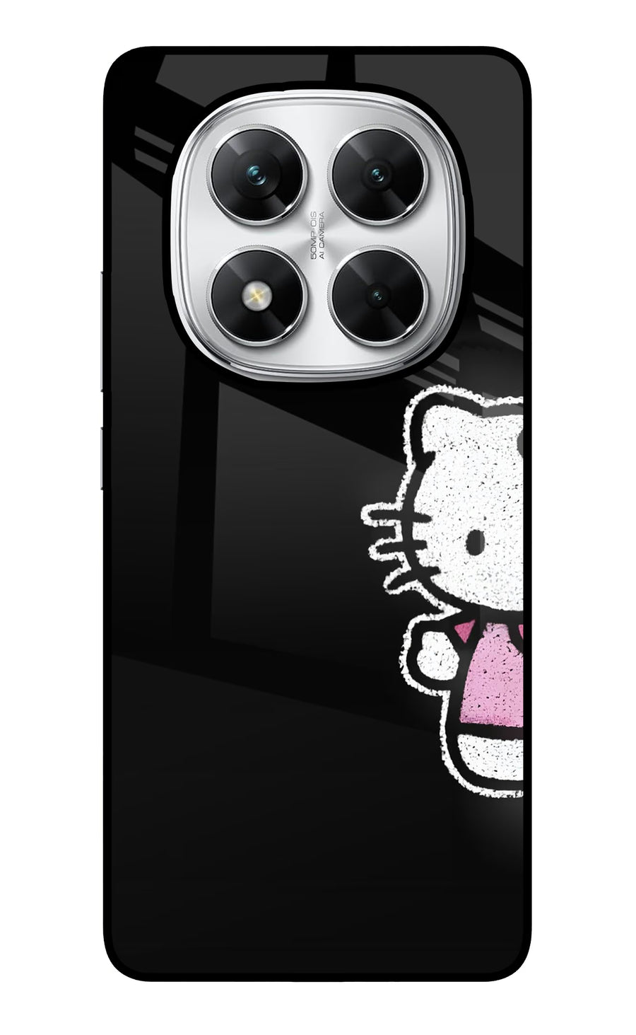Kitty Charm Poco X7 5G Back Cover, Glass case