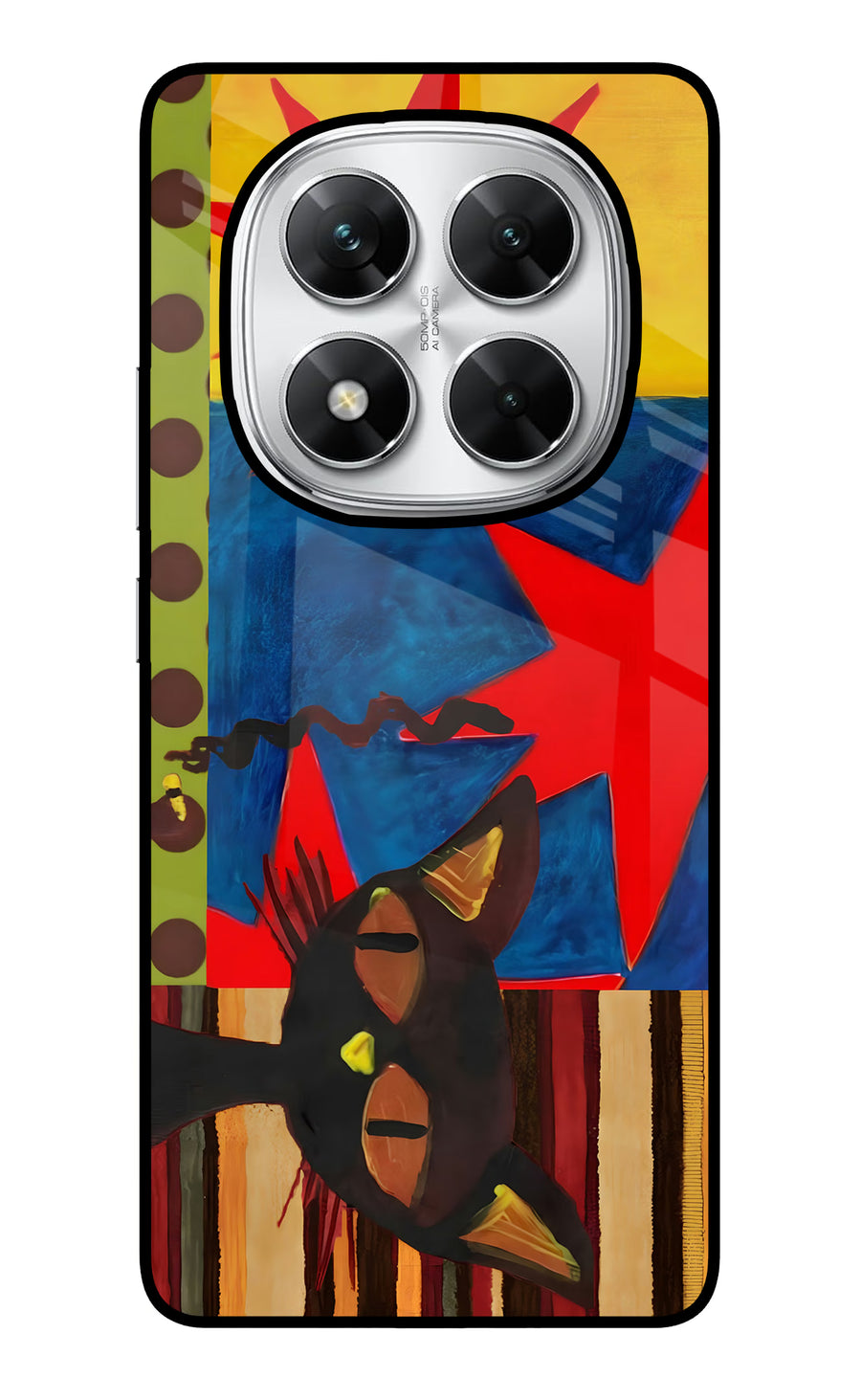 Pop Cat Poco X7 5G Back Cover, Glass case