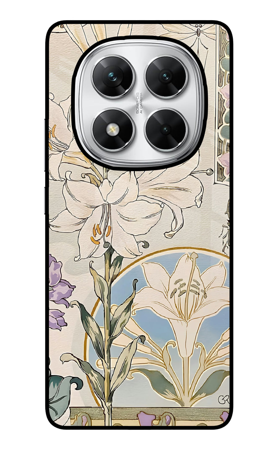 White Lily Poco X7 5G Back Cover, Glass case