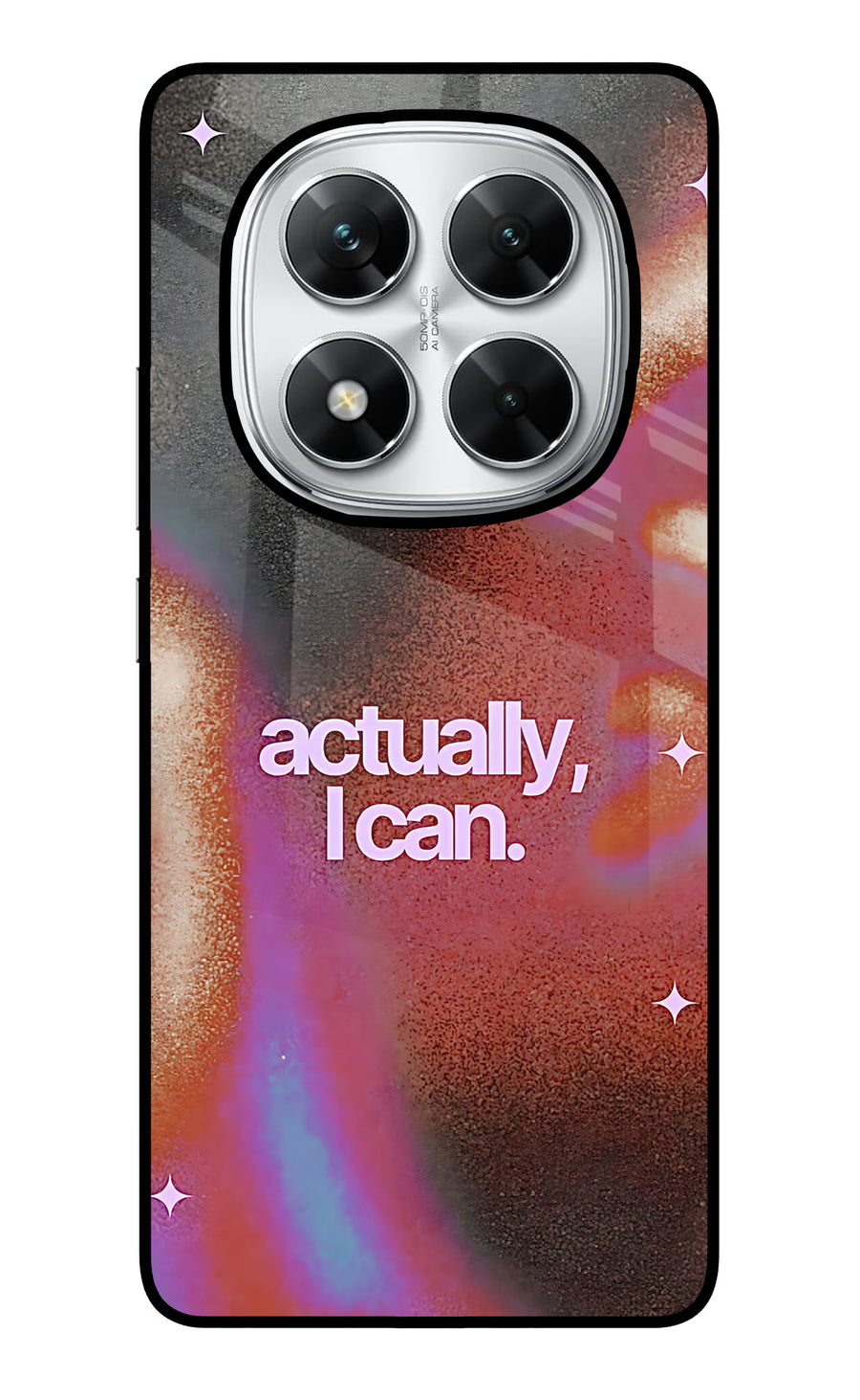 Pink Aura Poco X7 5G Back Cover, Glass case