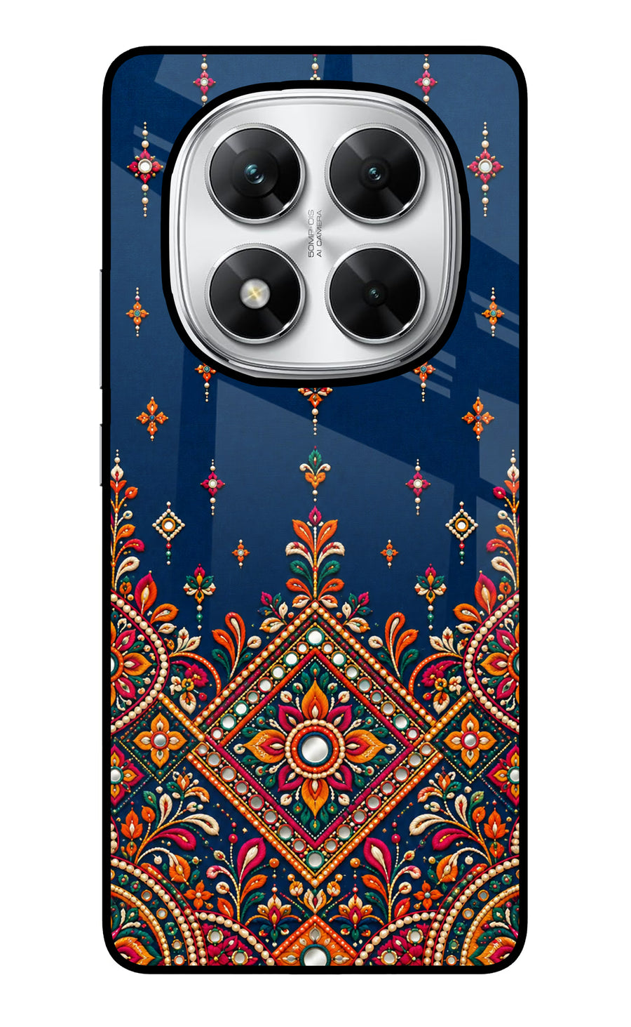 Neel Noor Poco X7 5G Back Cover, Glass case