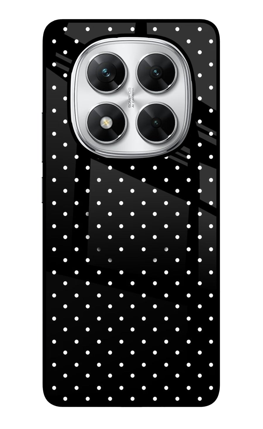 White Dots Poco X7 5G Pop Case, Glass case
