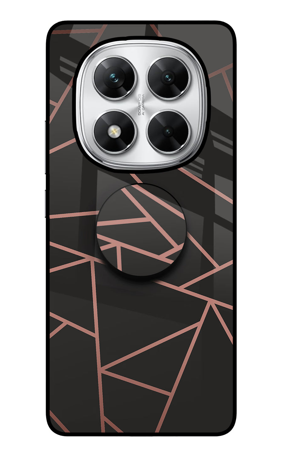 Geometric Pattern Poco X7 5G Pop Case, Glass case