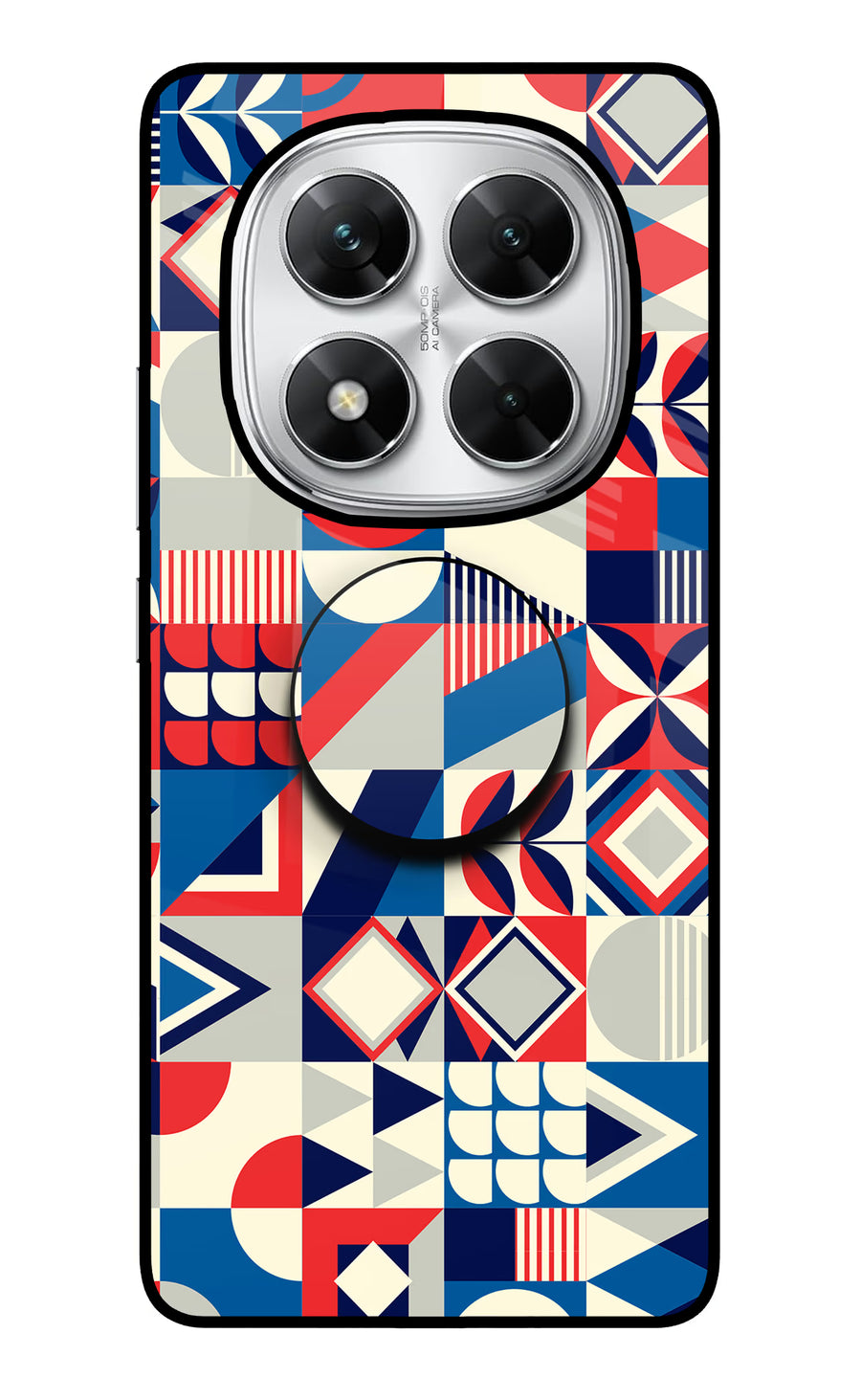 Colorful Pattern Poco X7 5G Pop Case, Glass case
