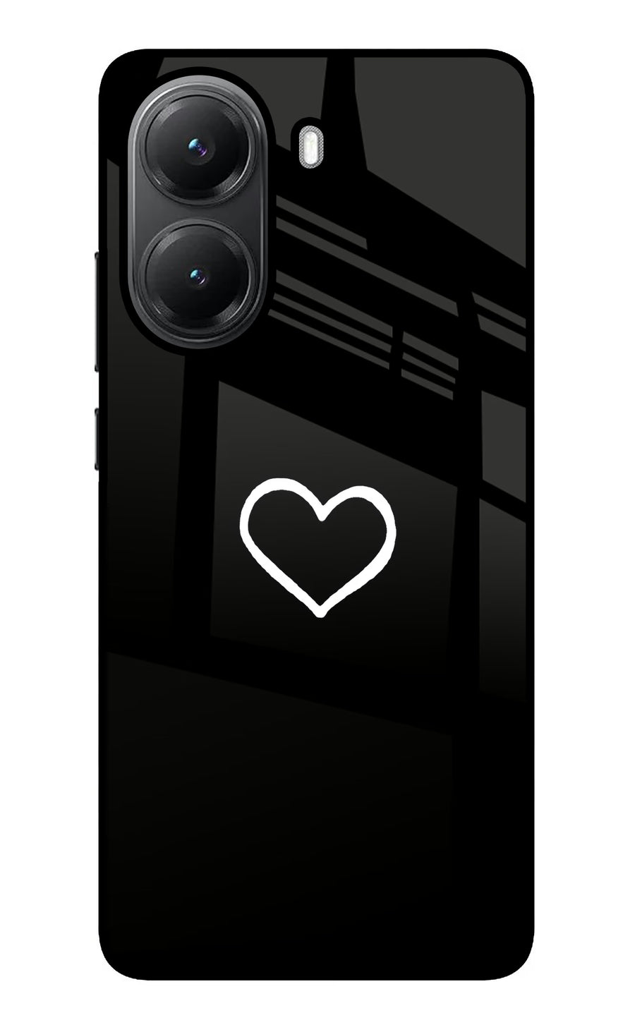 Heart Poco X7 Pro 5G Back Cover, Glass case