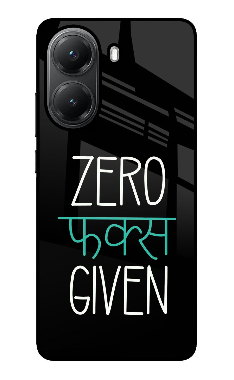 Zero Fucks Given Poco X7 Pro 5G Back Cover, Glass case