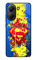 Superman logo Poco X7 Pro 5G Glass Case Back Cover by Casekaro