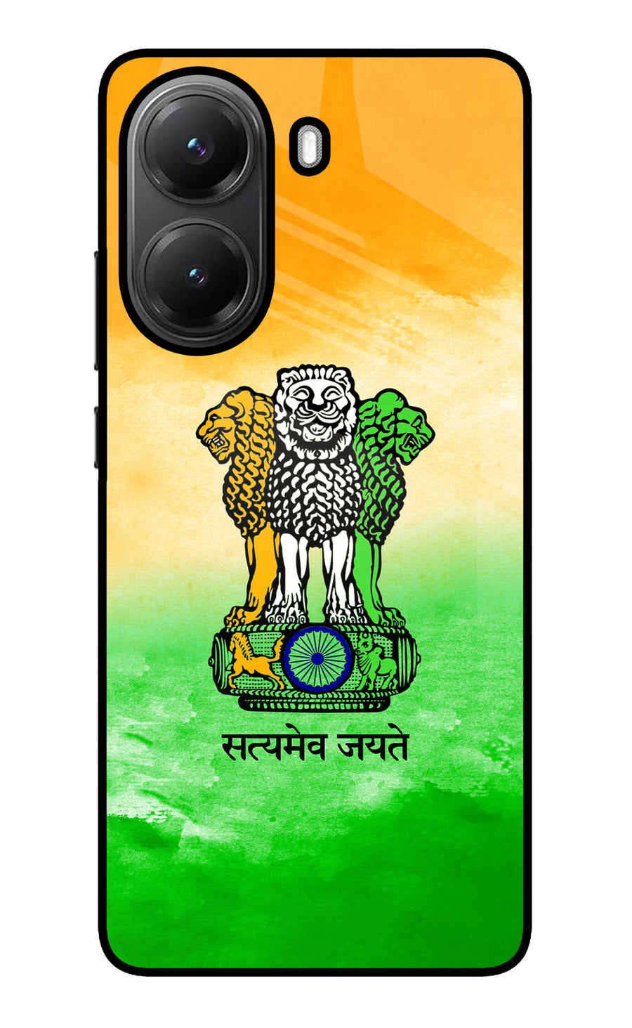 Satyamev Jayate Flag Poco X7 Pro 5G Back Cover, Glass case