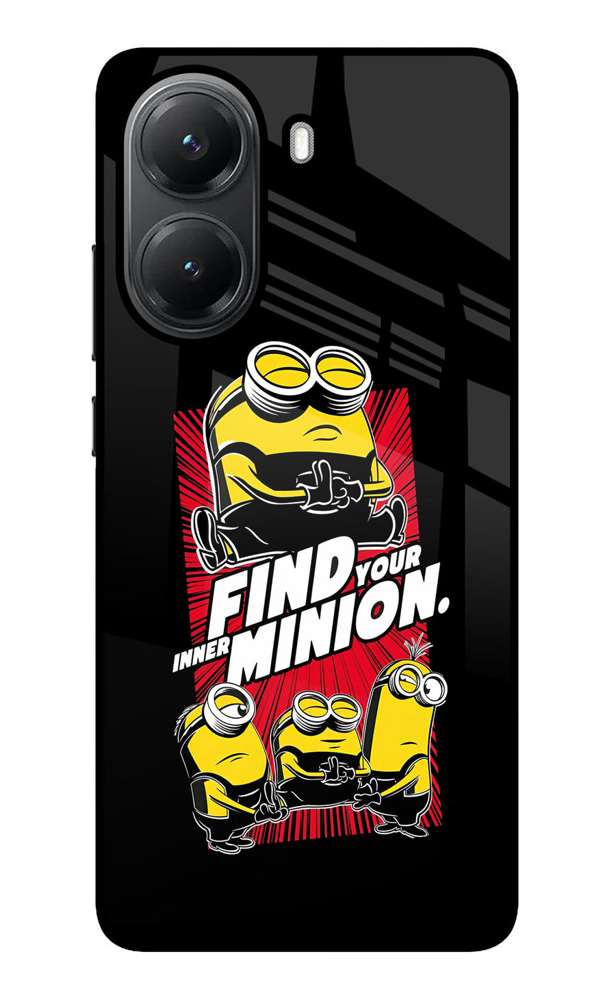 Find your inner Minion Poco X7 Pro 5G Back Cover, Glass case