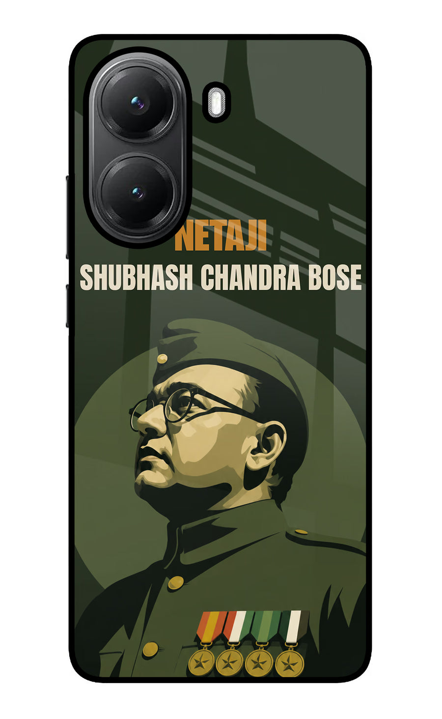 Netaji Legacy Poco X7 Pro 5G Back Cover, Glass case