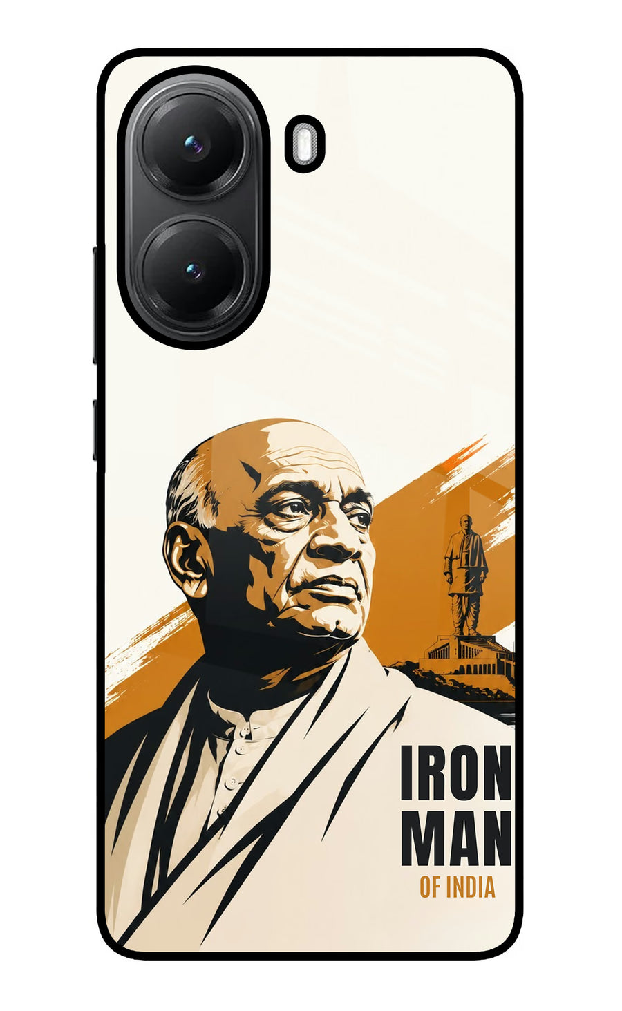 Sardar Patel Iron Will Poco X7 Pro 5G Back Cover, Glass case