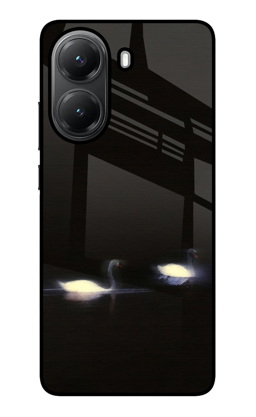 Silent Swans Poco X7 Pro 5G Back Cover, Glass case