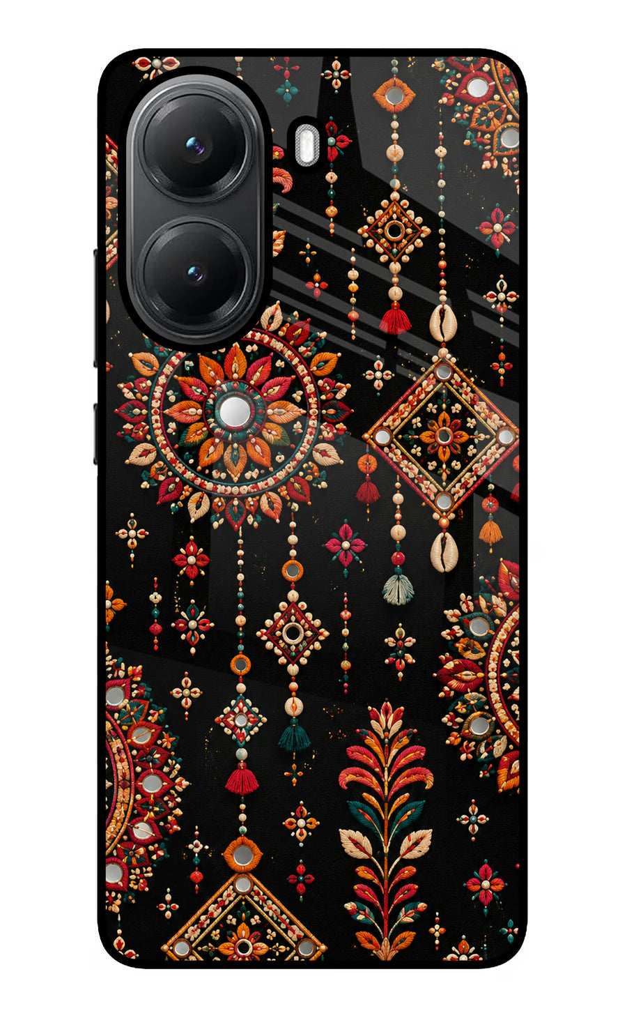 Boho Noir Poco X7 Pro 5G Back Cover, Glass case
