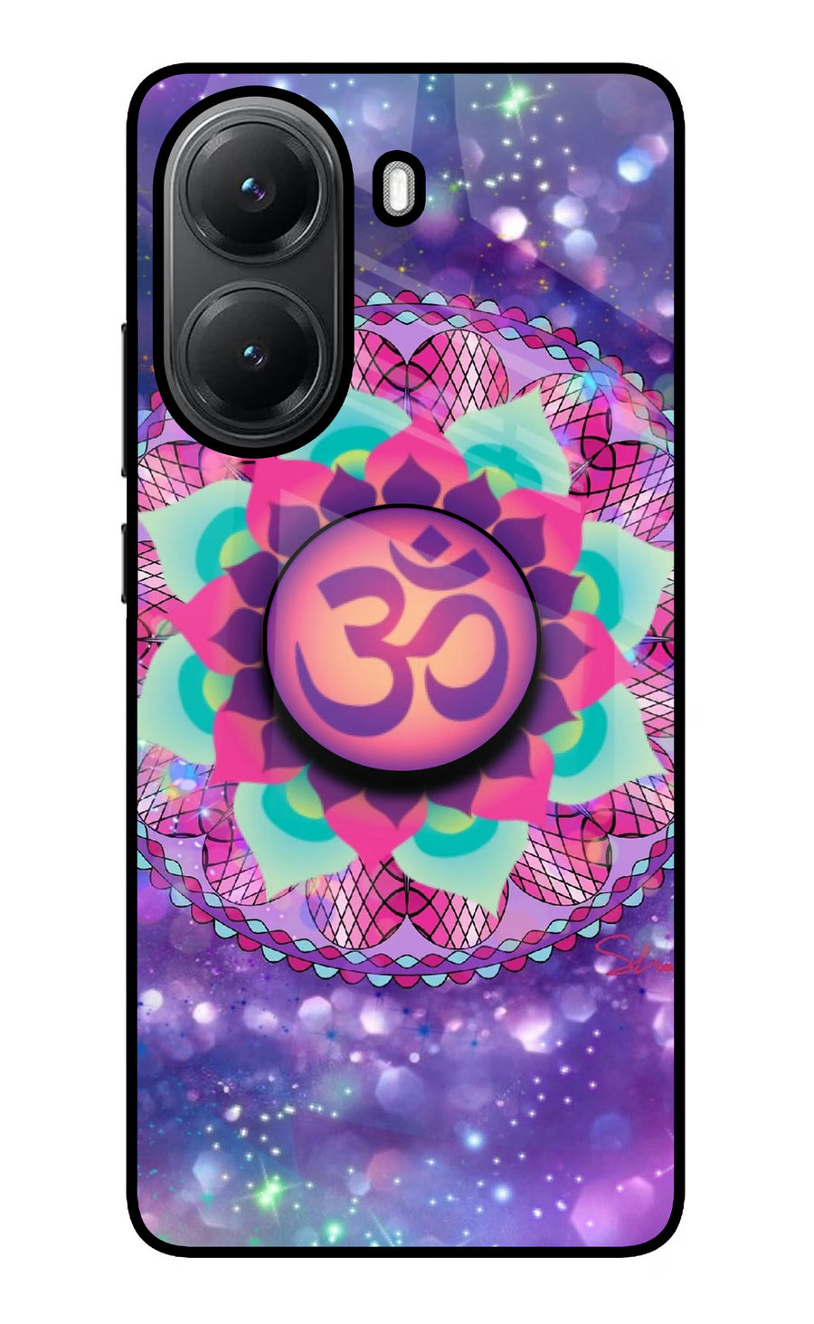 Om Purple Poco X7 Pro 5G Pop Case, Glass case