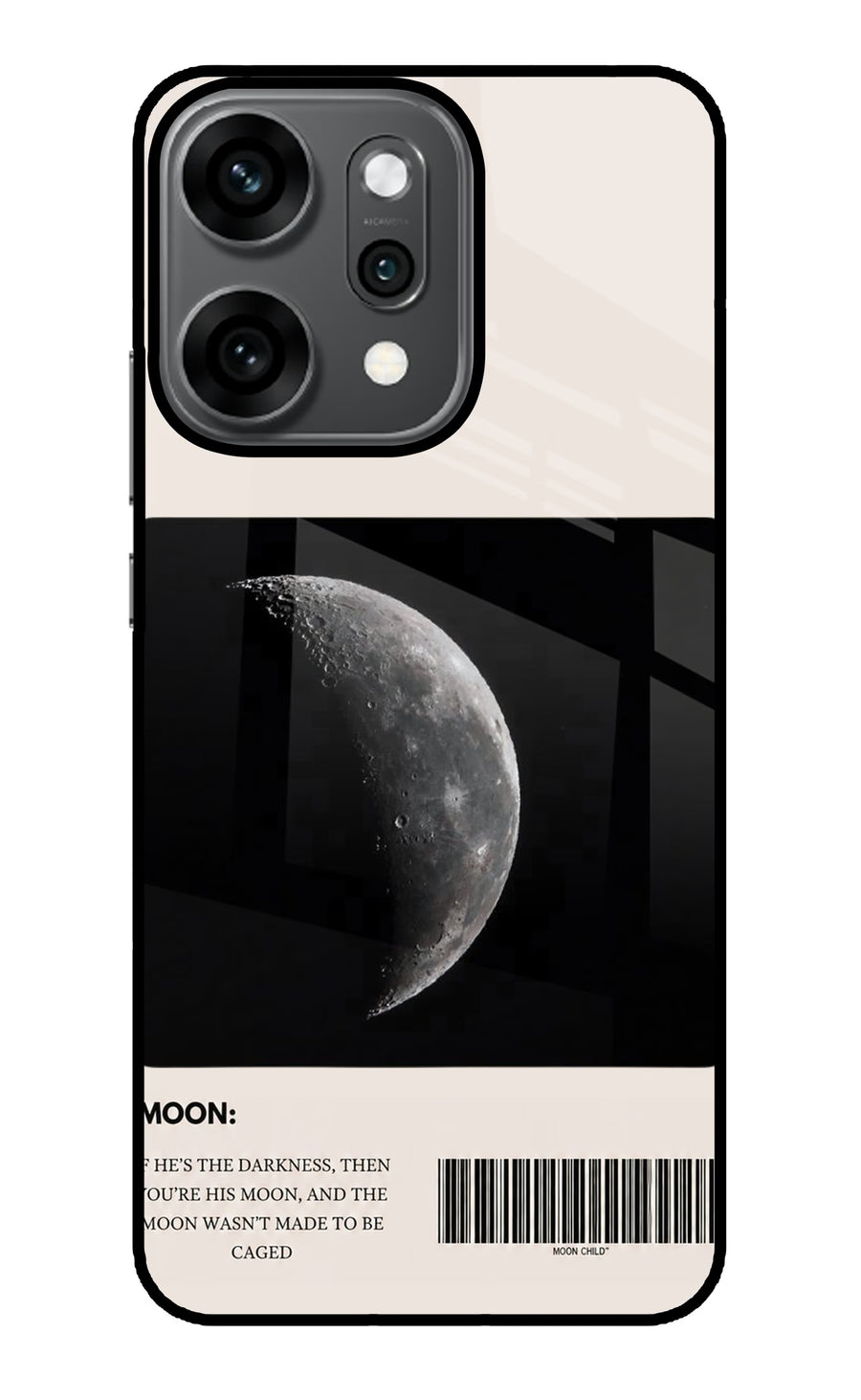 Moon Phase Oppo Reno14 Pro 5G Back Cover, Glass case