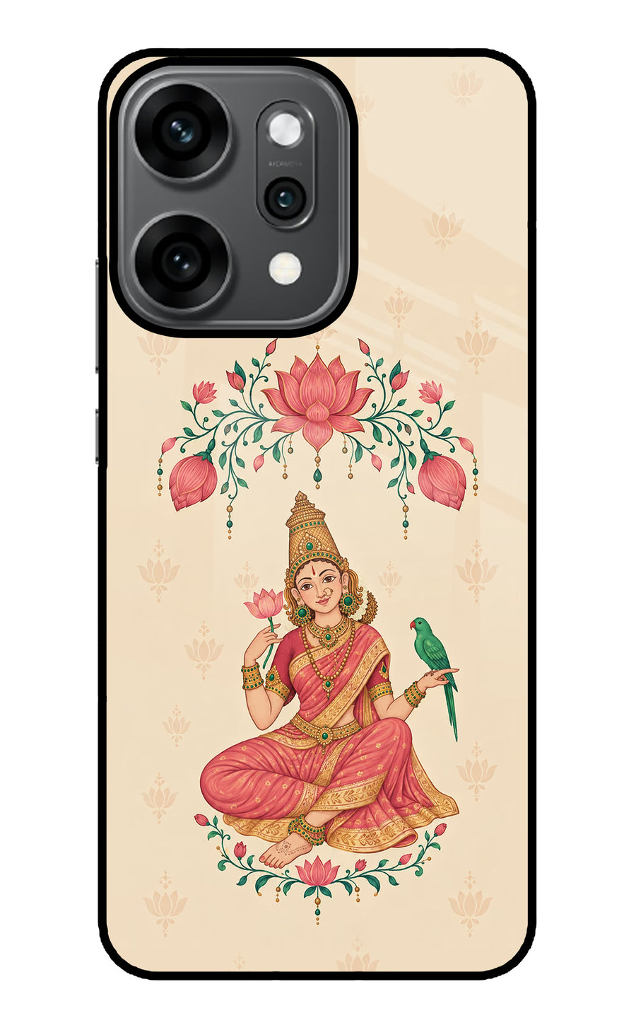 Goddess Lakshmi Oppo Reno14 Pro 5G Back Cover, Glass case