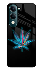 Weed Vivo Y19 5G Glass Case Back Cover by Casekaro