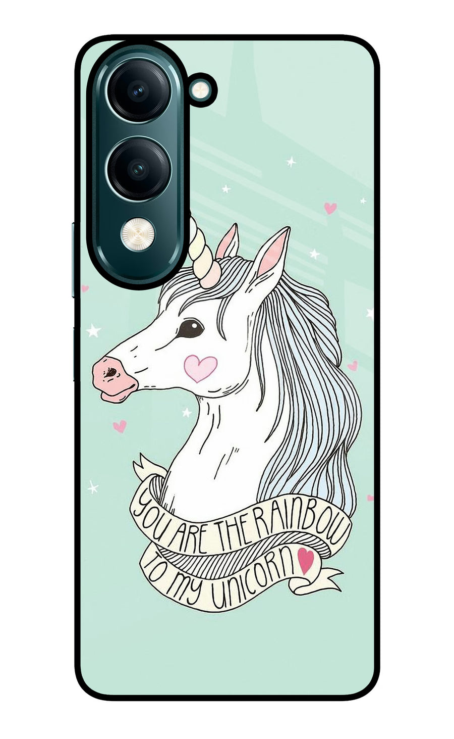 Unicorn Wallpaper Vivo Y19 5G Back Cover, Glass case