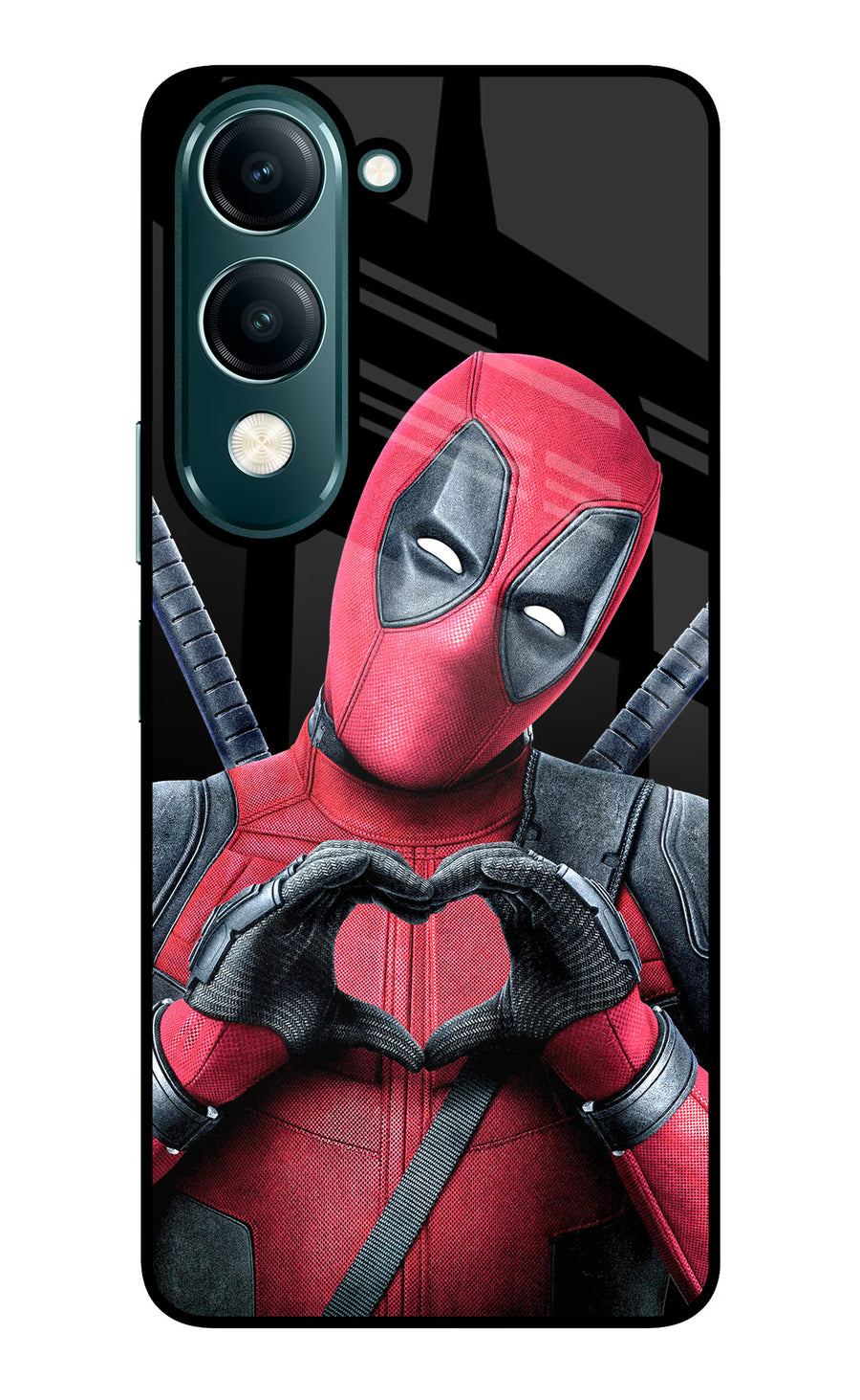 Deadpool Vivo Y19 5G Back Cover, Glass case