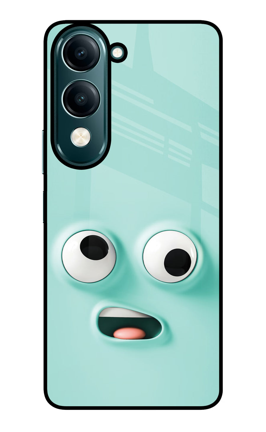 Funny Cartoon Vivo Y19 5G Back Cover, Glass case