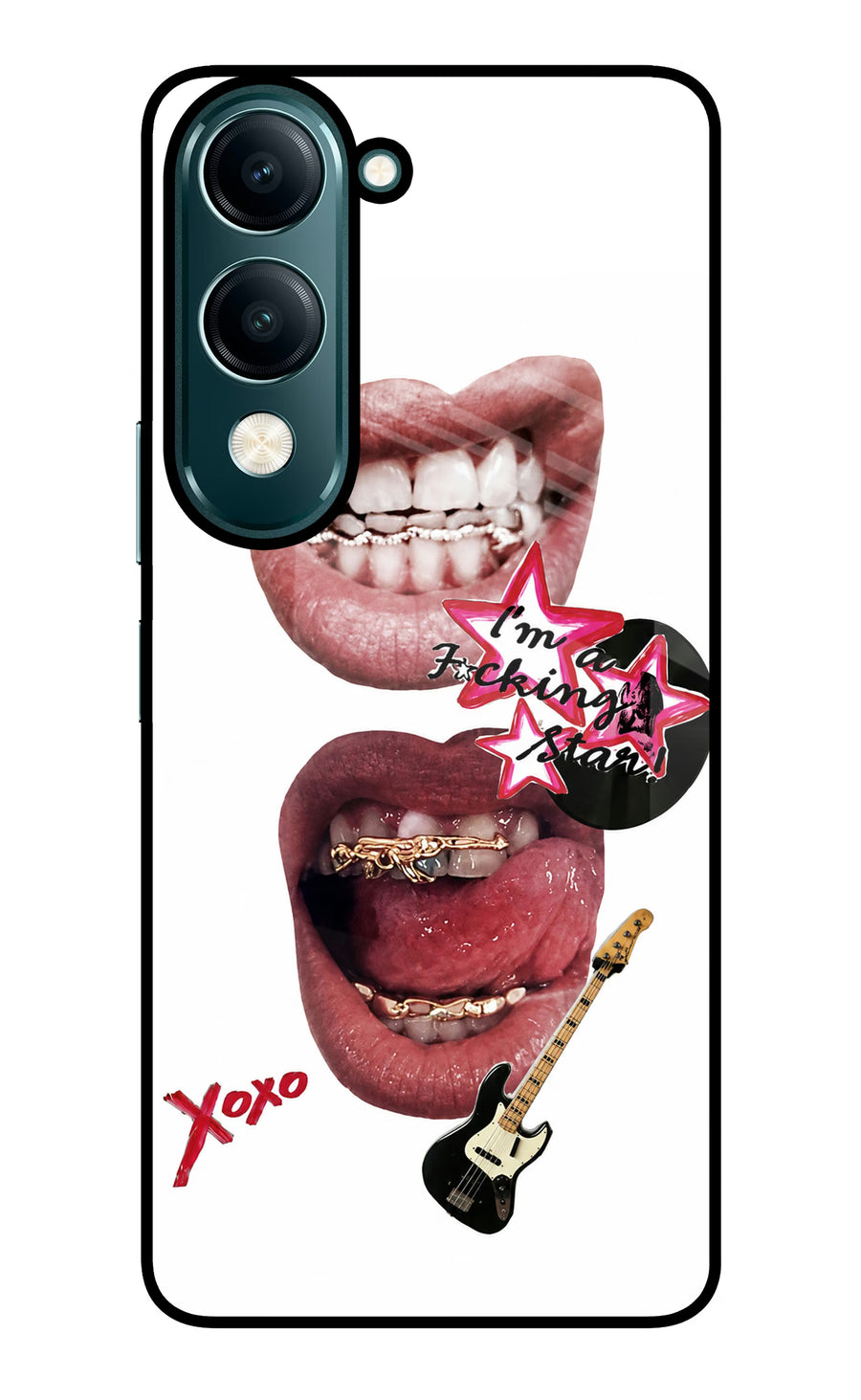 Rockstar Vivo Y19 5G Back Cover, Glass case