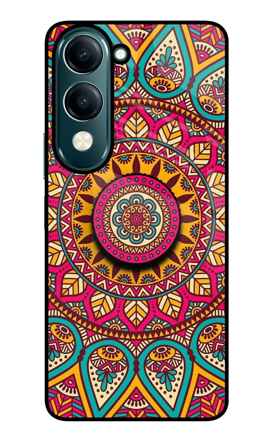 Mandala Vivo Y19 5G Pop Case, Glass case