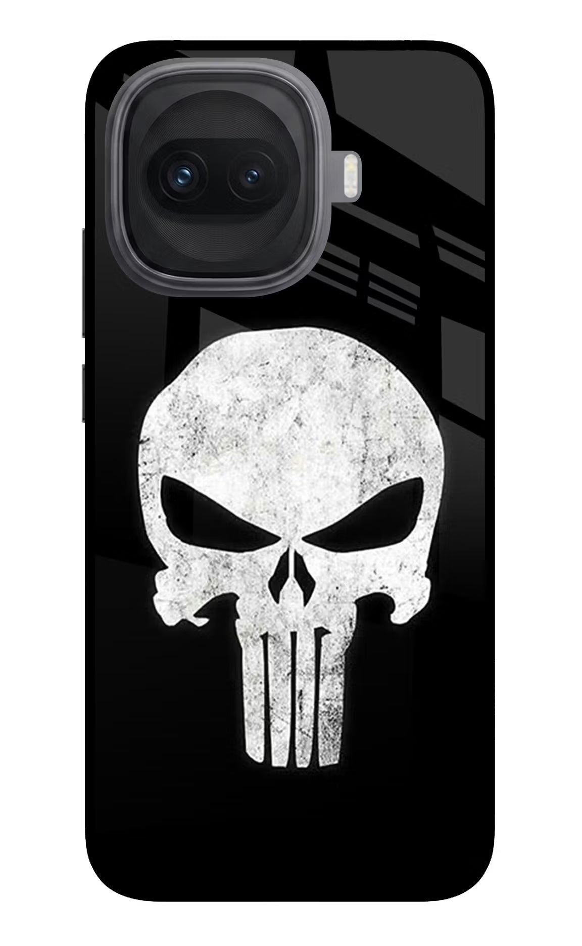 Punisher Skull iQOO 15R 5G Glass Case Back Cover by Casekaro