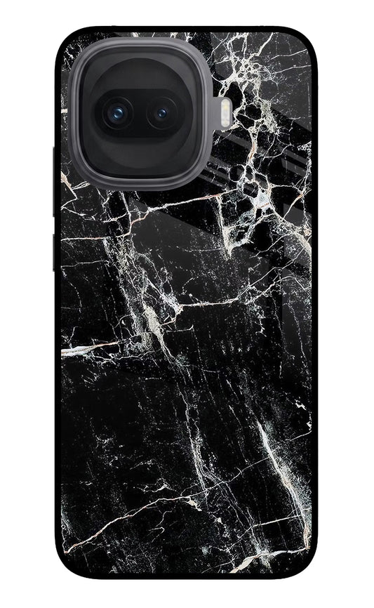Black Marble Texture iQOO 15R 5G Glass Case