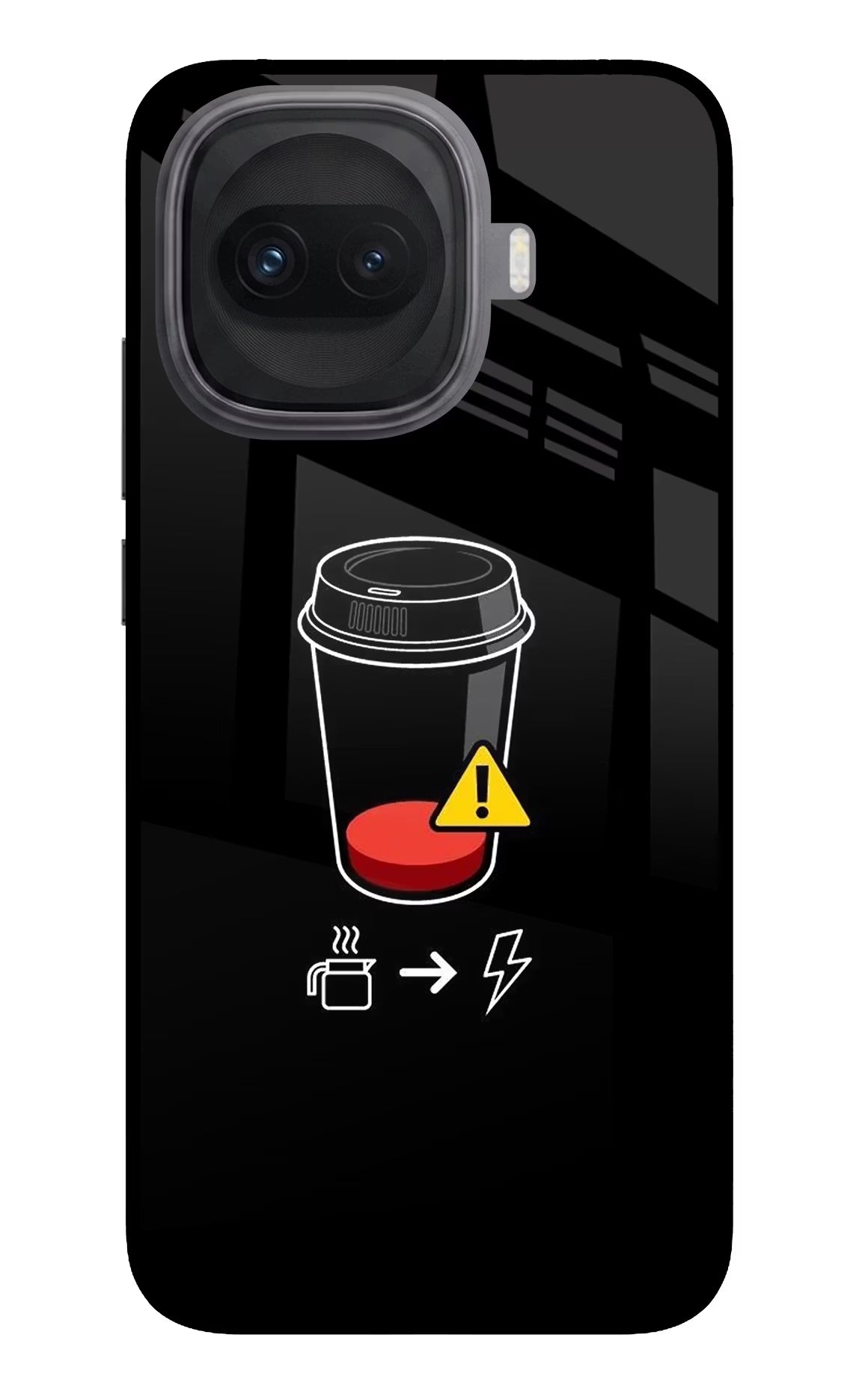 Coffee iQOO 15R 5G Glass Case Back Cover by Casekaro