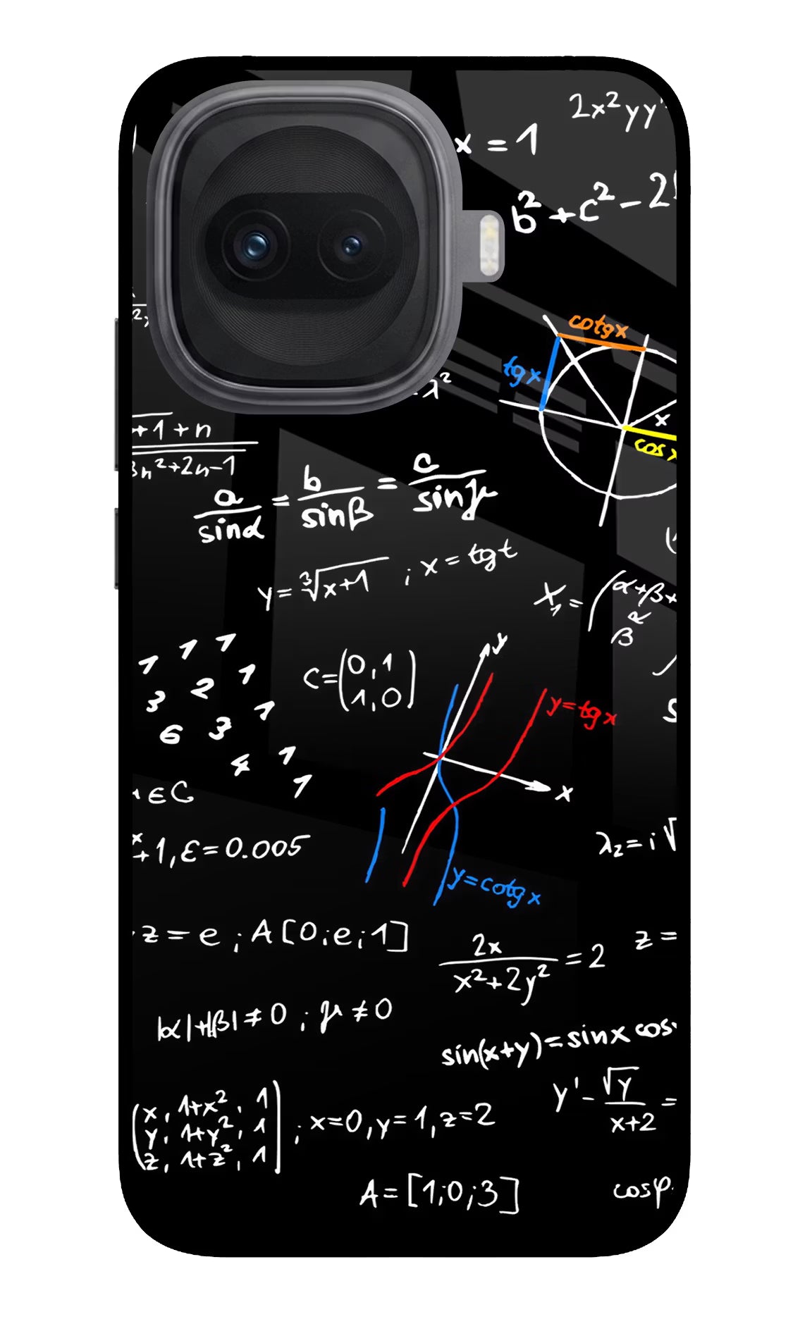 Mathematics Formula iQOO 15R 5G Glass Case Back Cover by Casekaro
