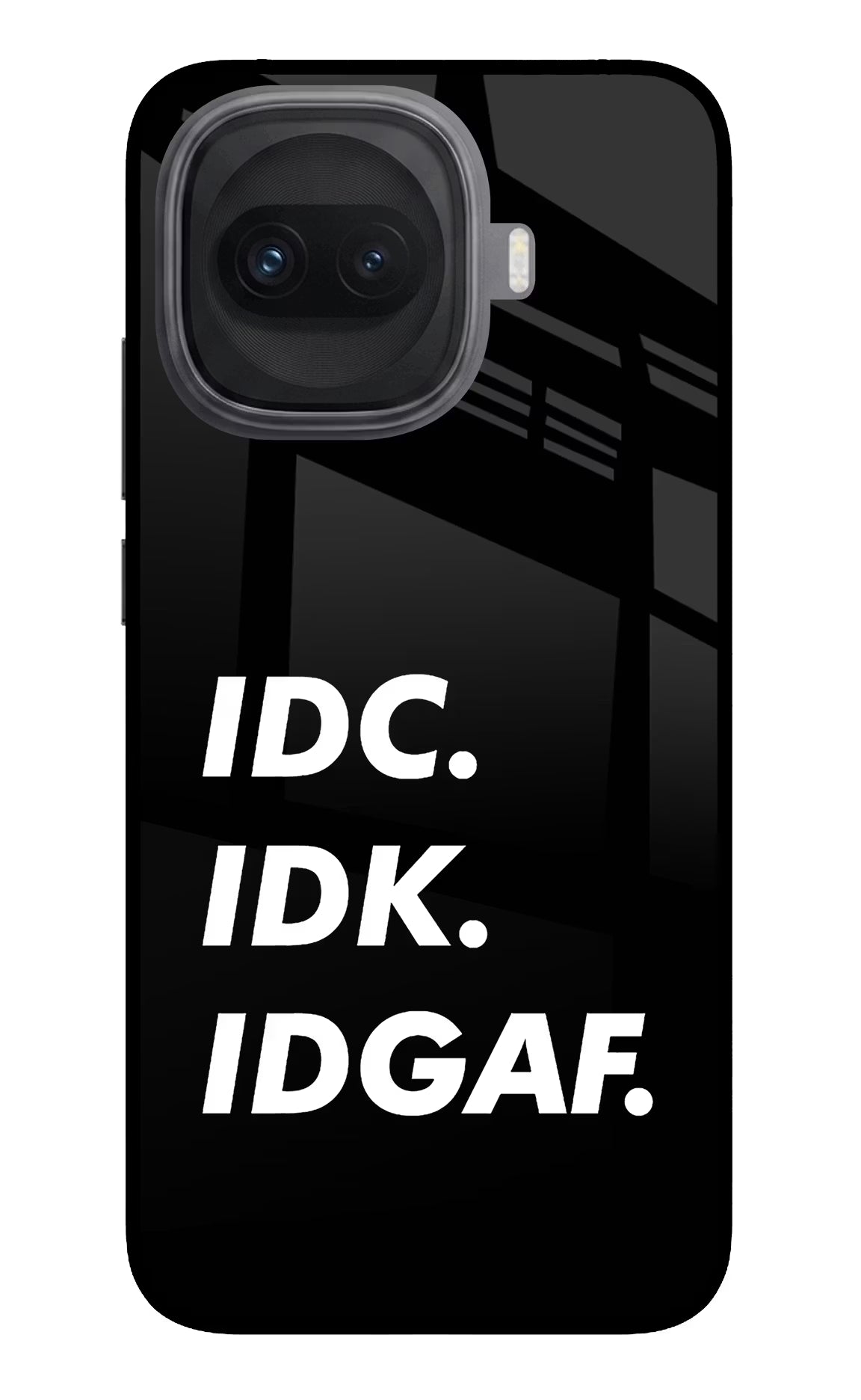 Idc Idk Idgaf iQOO 15R 5G Glass Case