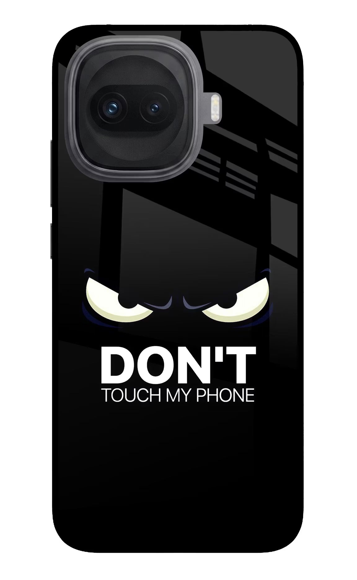 Don'T Touch My Phone iQOO 15R 5G Glass Case Back Cover by Casekaro