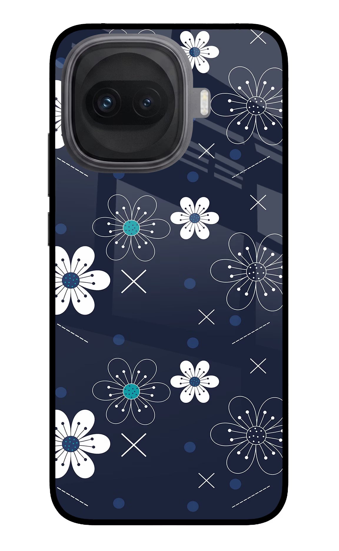 Flowers iQOO 15R 5G Glass Case