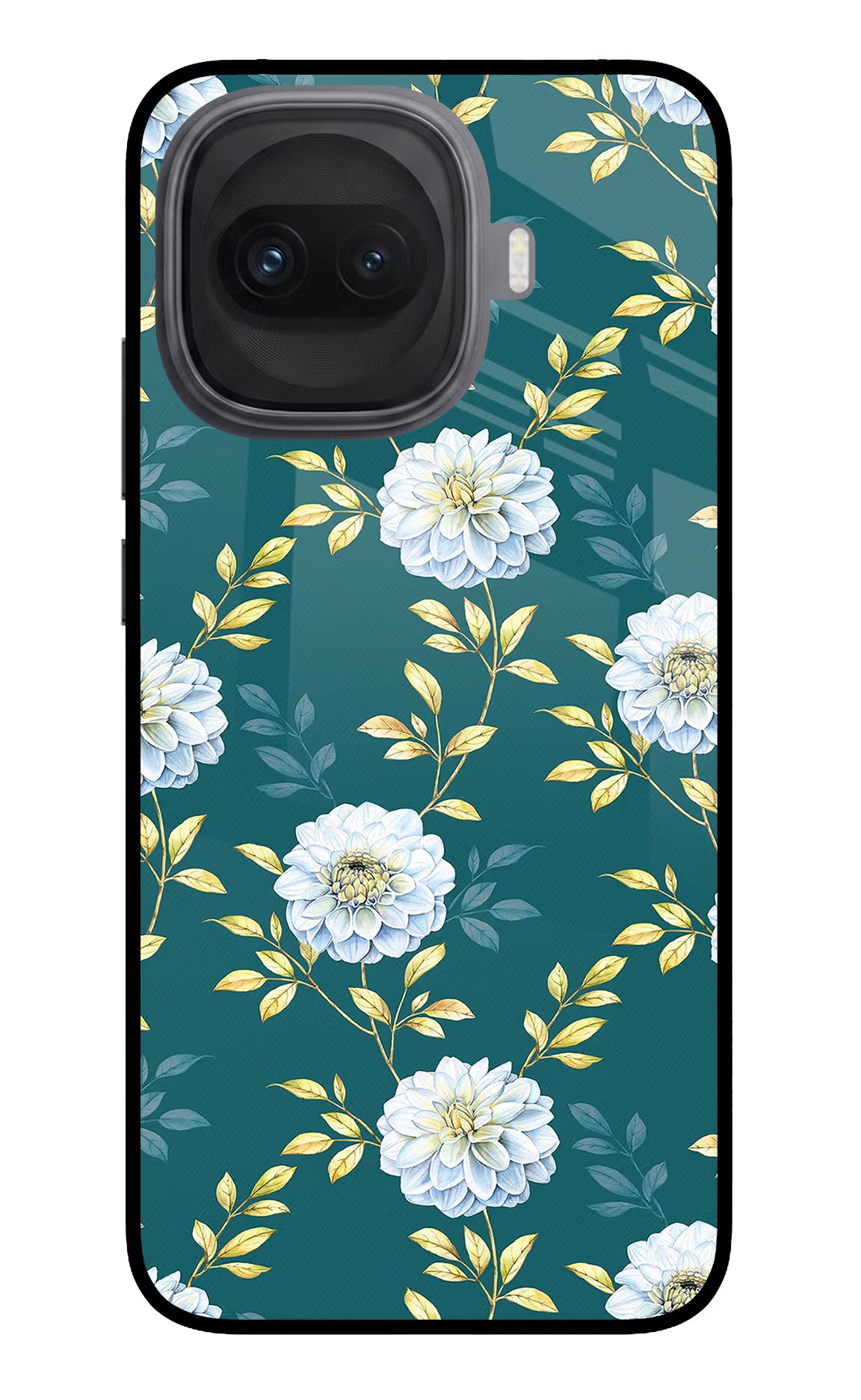 Flowers iQOO 15R 5G Glass Case Back Cover by Casekaro