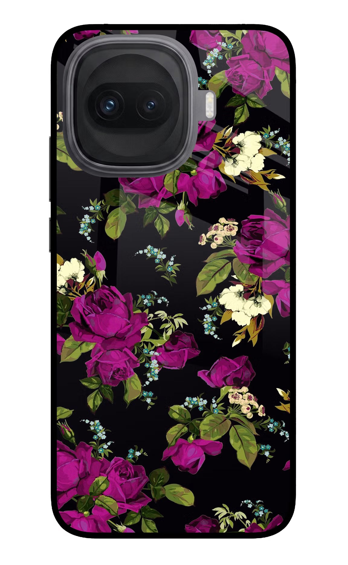 Flowers iQOO 15R 5G Glass Case Back Cover by Casekaro