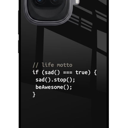 Life Motto Code iQOO 15R 5G Glass Case