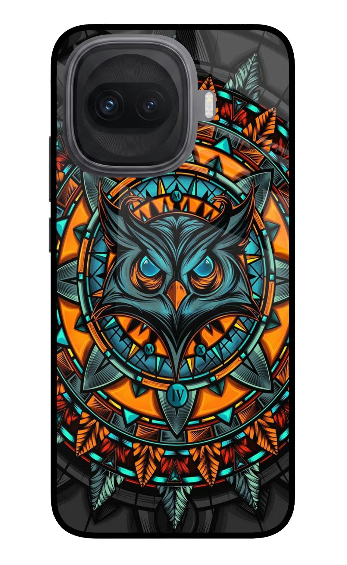 Angry Owl Art iQOO 15R 5G Glass Case Back Cover by Casekaro