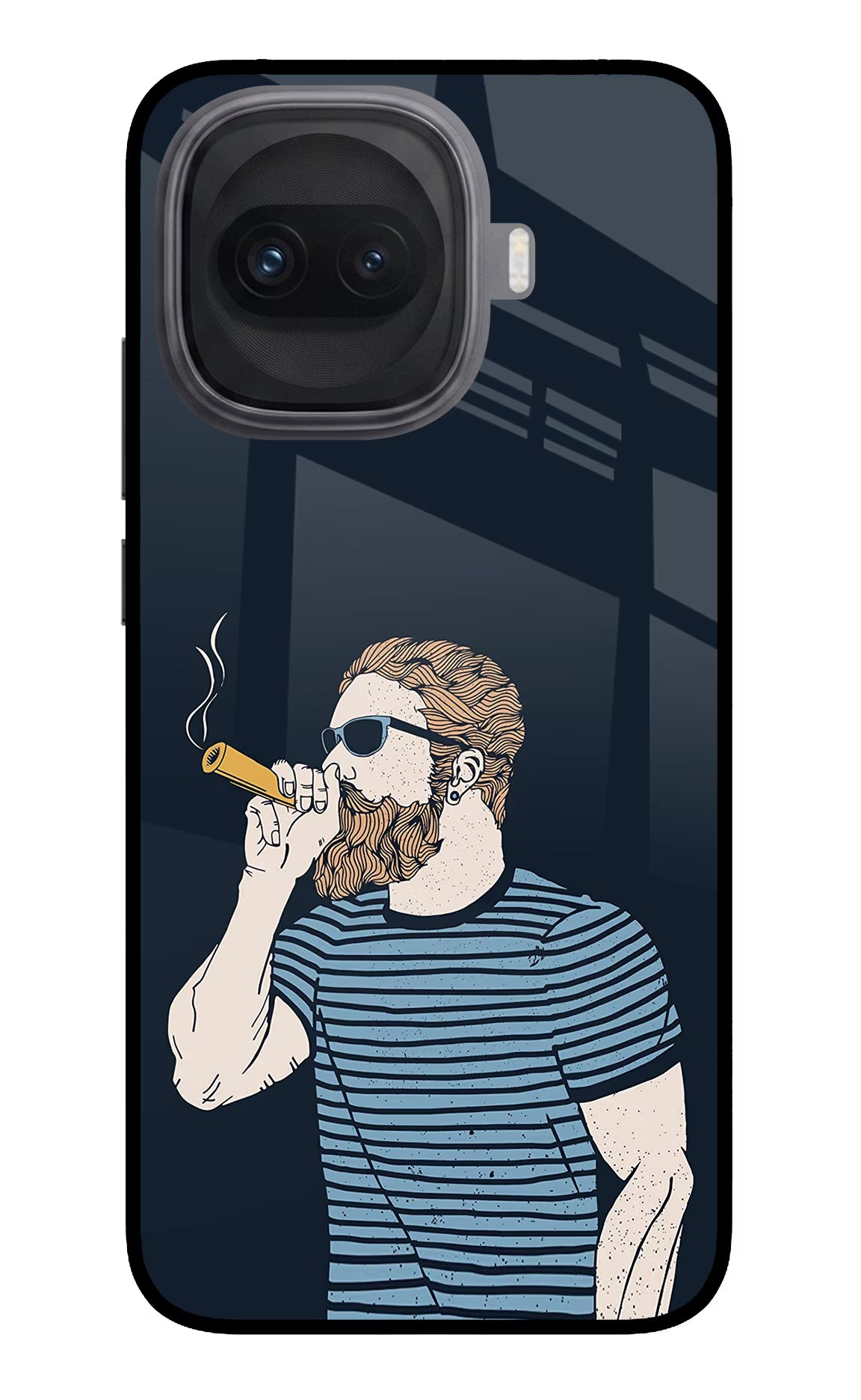 Smoking iQOO 15R 5G Glass Case Back Cover by Casekaro