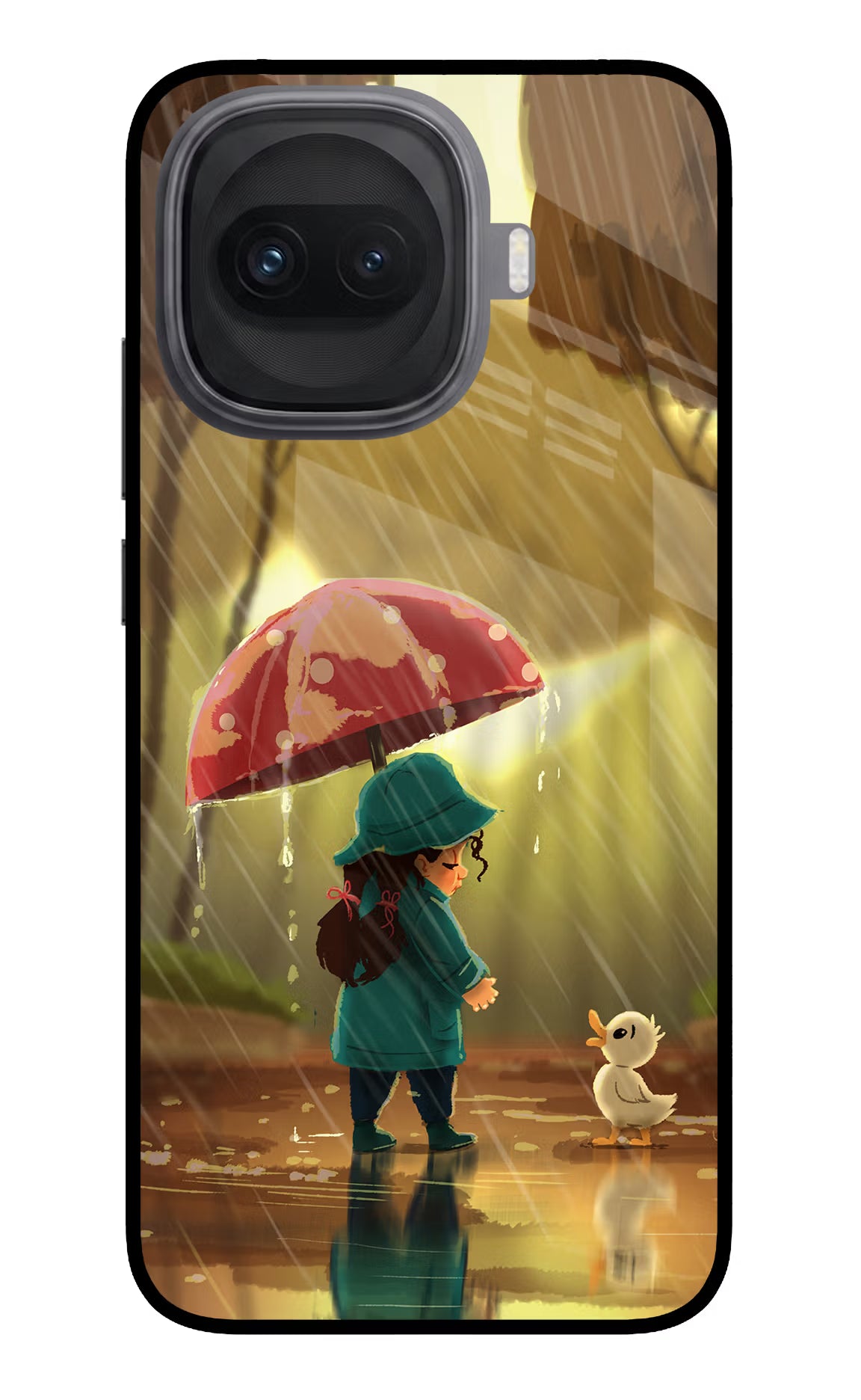 Rainy Day iQOO 15R 5G Glass Case Back Cover by Casekaro