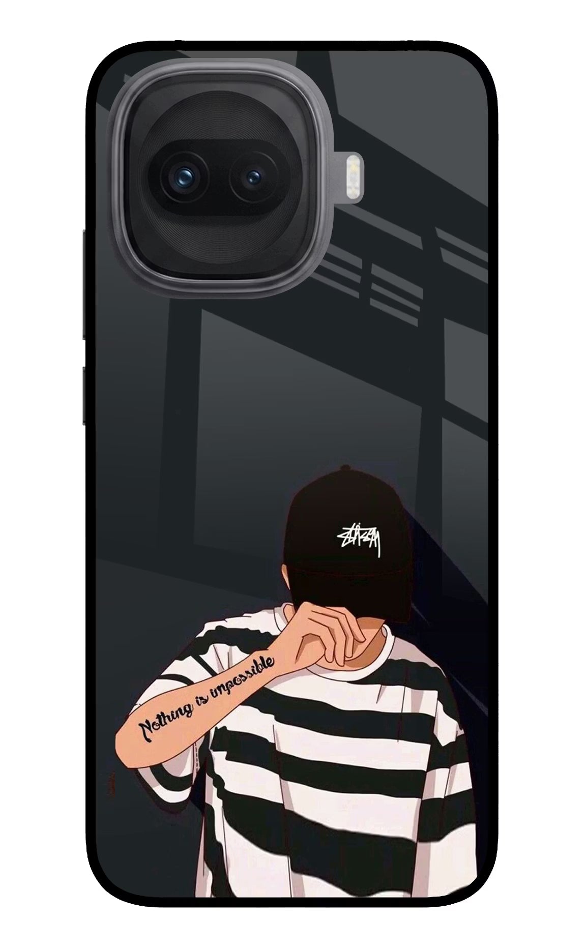Aesthetic Boy iQOO 15R 5G Glass Case Back Cover by Casekaro
